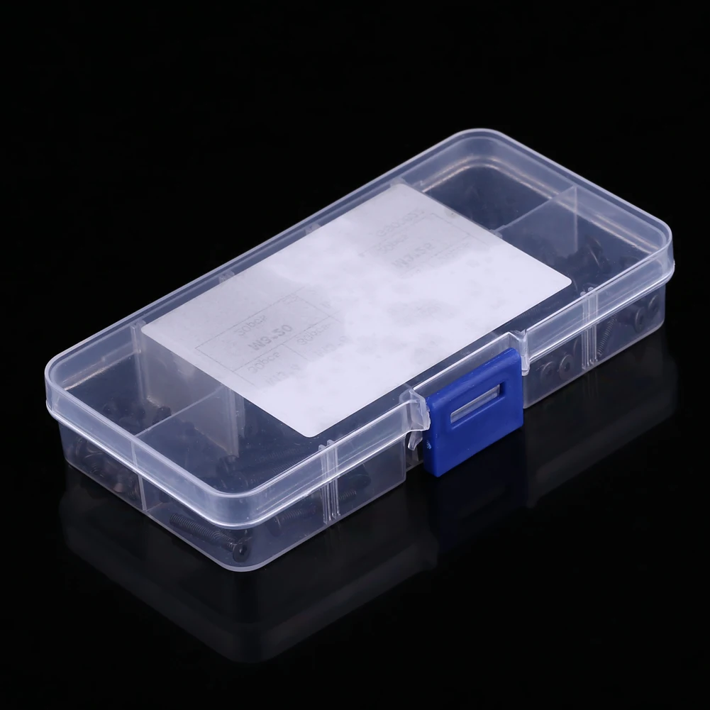 Bolt Fastener Repair Tool Accessory /Box M3 Countersunk Flat Head Hex Socket Screw Bolt Machine Fastener Assortment Set