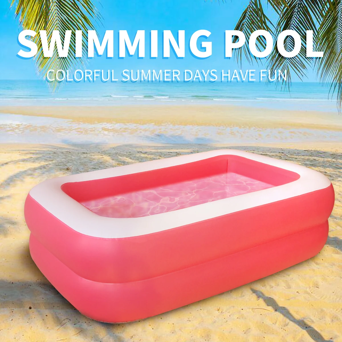 150 ซม.Inflatable Ball Pit Pool สําหรับเด็ก,เด็กวัยหัดเดิน,Blow Up PVC สระว่ายน้ํา 45.3*33.5*13.8in Unisex