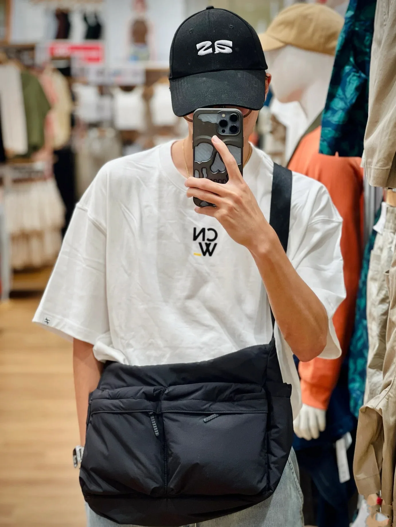 Hochwertige, verdickte, lässige Umhängetasche, einzelne Umhängetasche, Laptoptasche mit großem Fassungsvermögen, Sporttasche mit mehreren Taschen für Männer und Frauen – Detail 13