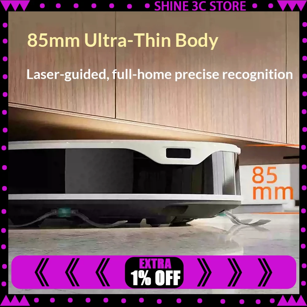 OKP L11 Max Sweeping Robot Vacuum Strong suction and less entanglement in hair Robot Vacuum Cleaner Drum water washing floor