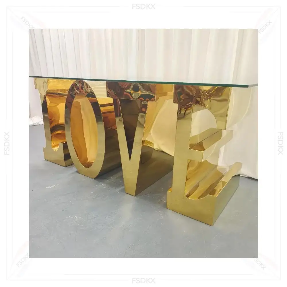 Dining Glass Silver Legs Stainless Steel Rectangular Metal Modern Dining Table Chairs for Wedding Event Banquet