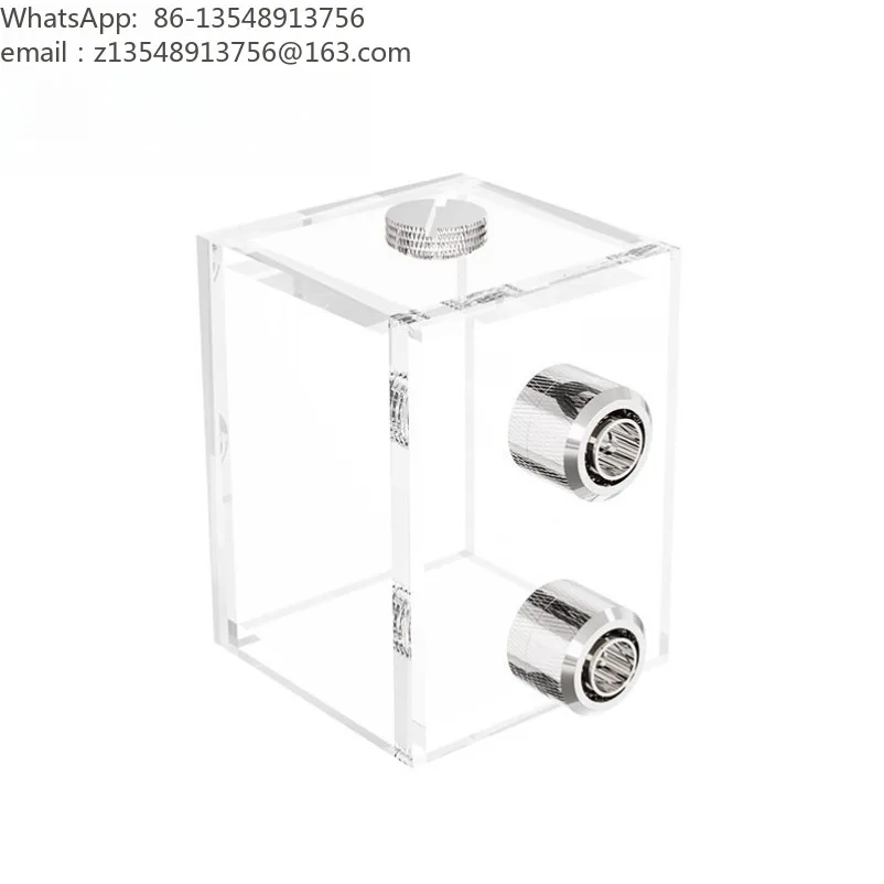 GQSX-T2 computer water-cooled water tank, fully transparent water tank, mini small water tank, acrylic