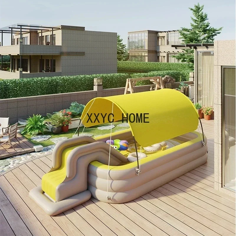 TAO Tao 2.1/3.6/3m Swimming Pool Alberca Large Family Pools Babies Children Inflatable Pool Baby Sun Shade Folding Pool For Gard