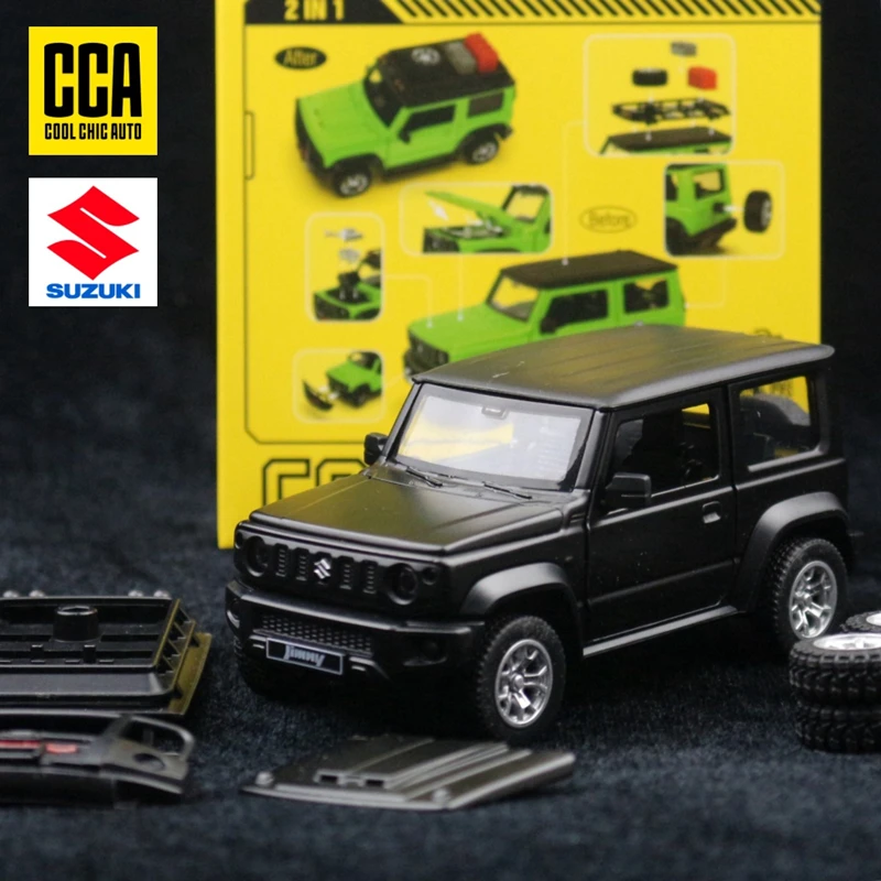 CCA 1:32 Suzuki Jimny SUV Modified Vehicle Assembly car DIY Alloy Car Model Diecast Metal Toy Vehicle Collection Kids Toy Gift