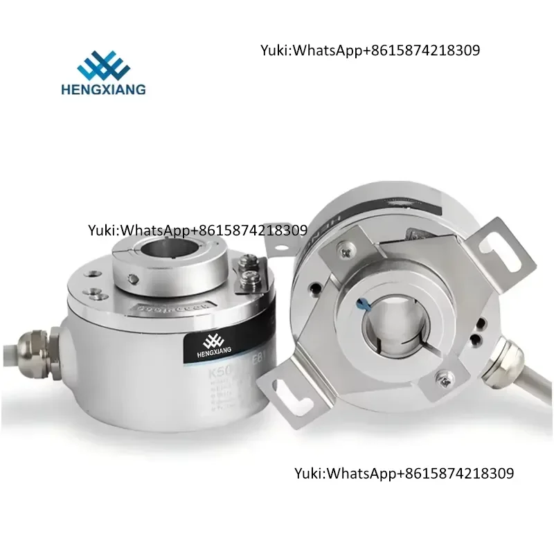 Rotary Encoder HENGXIANG K50 DC5V IP65 TTL Line Driver Output Through Hole 14mm 5000PPR Incremental Type up to 23040P/R