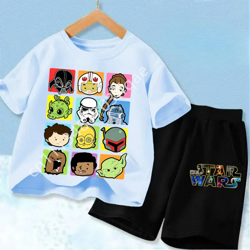 The Mandalorian - Gift for 3-12 Year Boys and Girls 2026 Star Wars Summer Fashion Unisex Baby Yoda Short-Sleeve Set - view 5