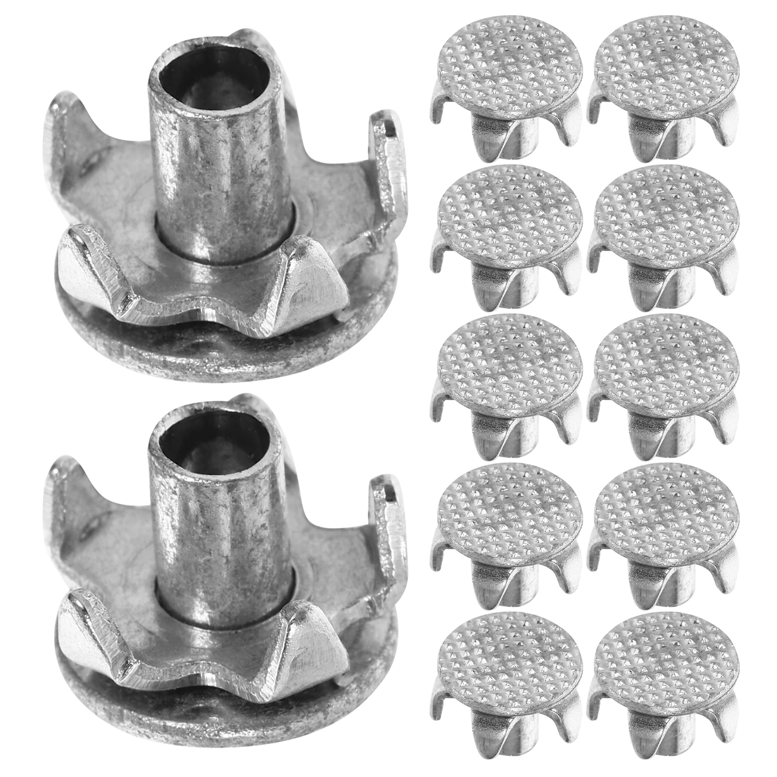 

15pcs Anti-Slip Shoe Spikes Steel Ice Cleats 5-Teeth Grips for Climbing Hiking Jogging Winter Sports Outdoor Adventure
