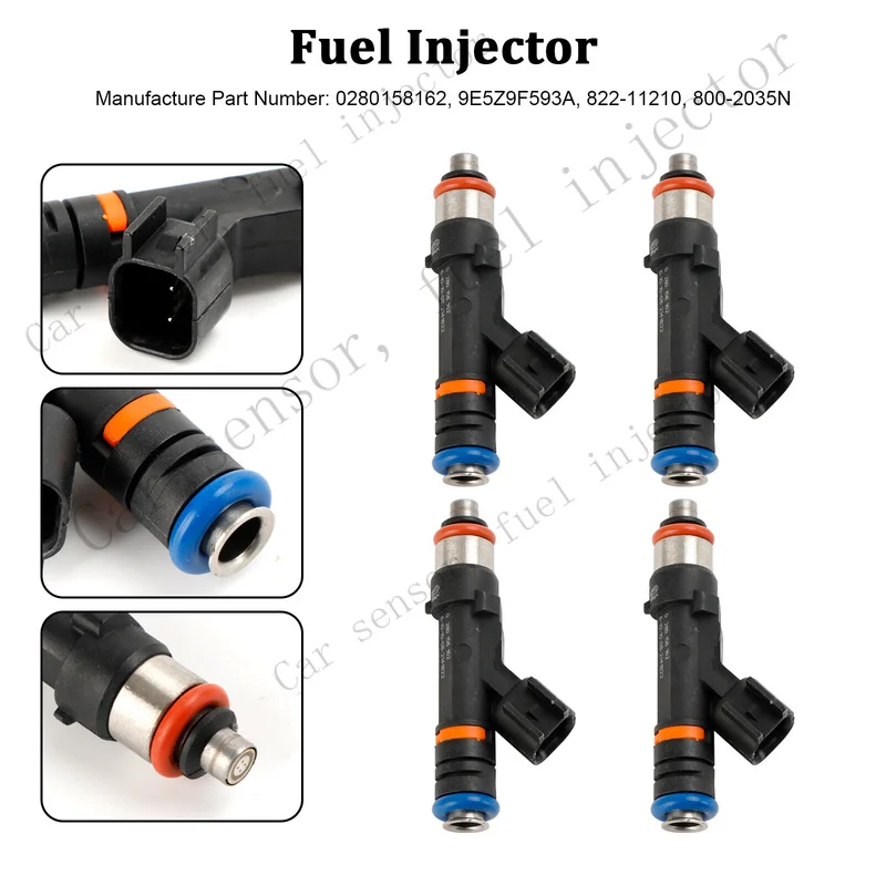 Q+ 4PCS Fuel Injector 0280158162 FOR Ford Escape Fusion FOR Mercury Mariner 2.5 ZY