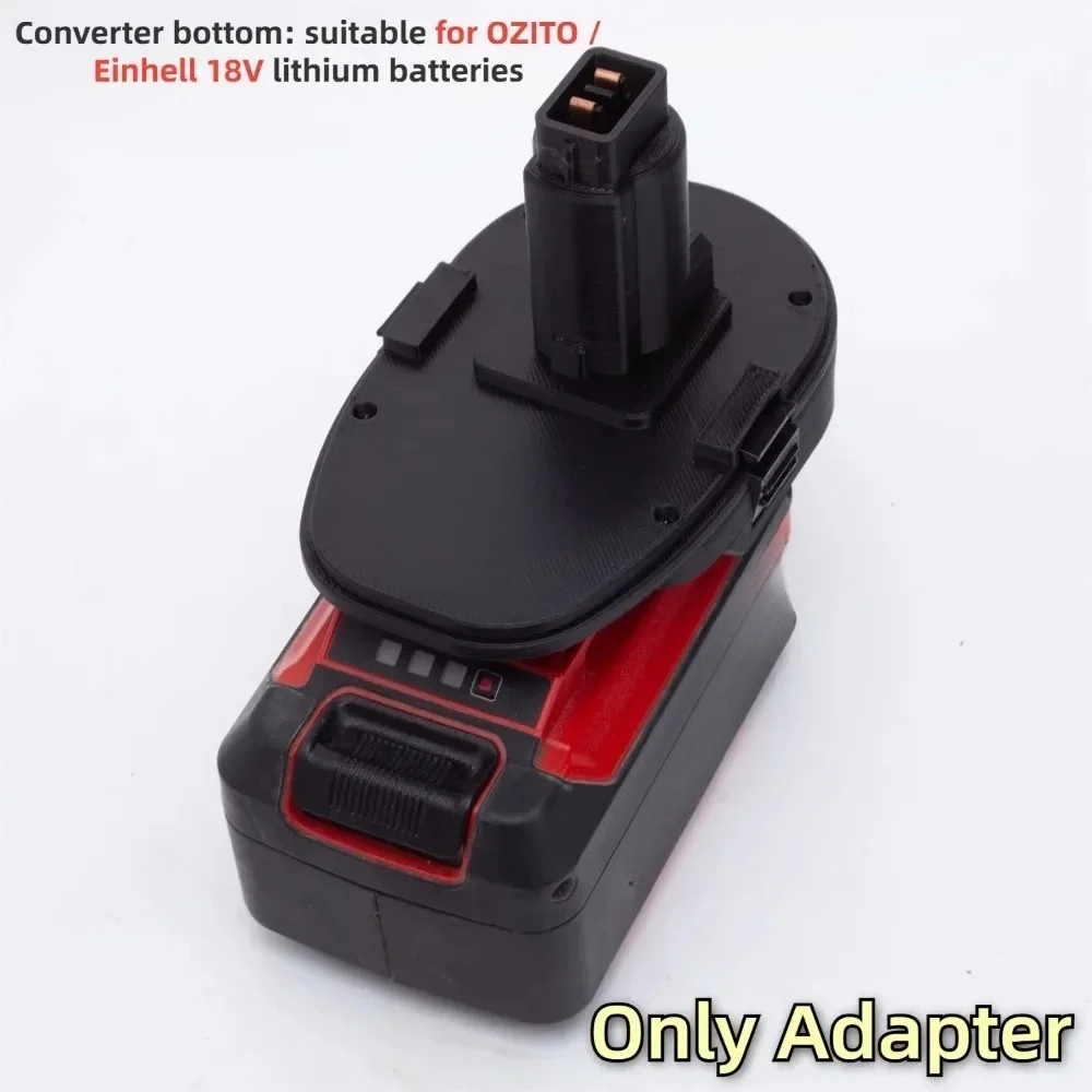 Adaptador/convertidor para herramientas eléctricas Einhell Power x Change OZITO, batería de 18V a DeWalt Nickel electricity Series (solo adaptador)