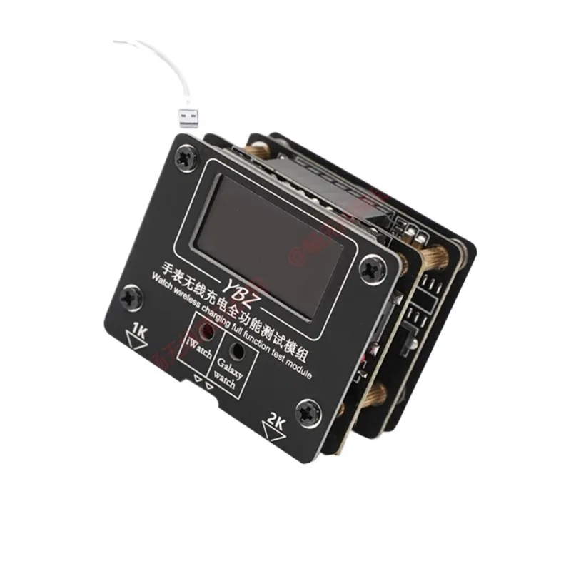 Smart Watch Wireless Charger Tester Compatible for Apple/Samsung Watch Charging Detection Tool for Repair Production Testing