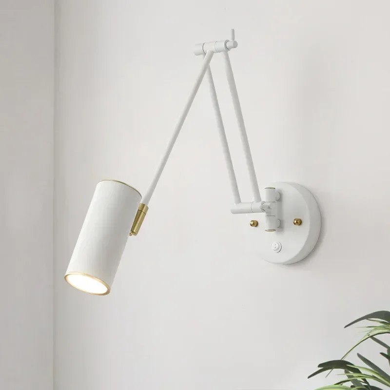 

Modern LED Long Arm Wall Lamps Touch Sensor Switch Bedside Adjustable Wall Lights Household Decor Sconce Lights Drop Shipping