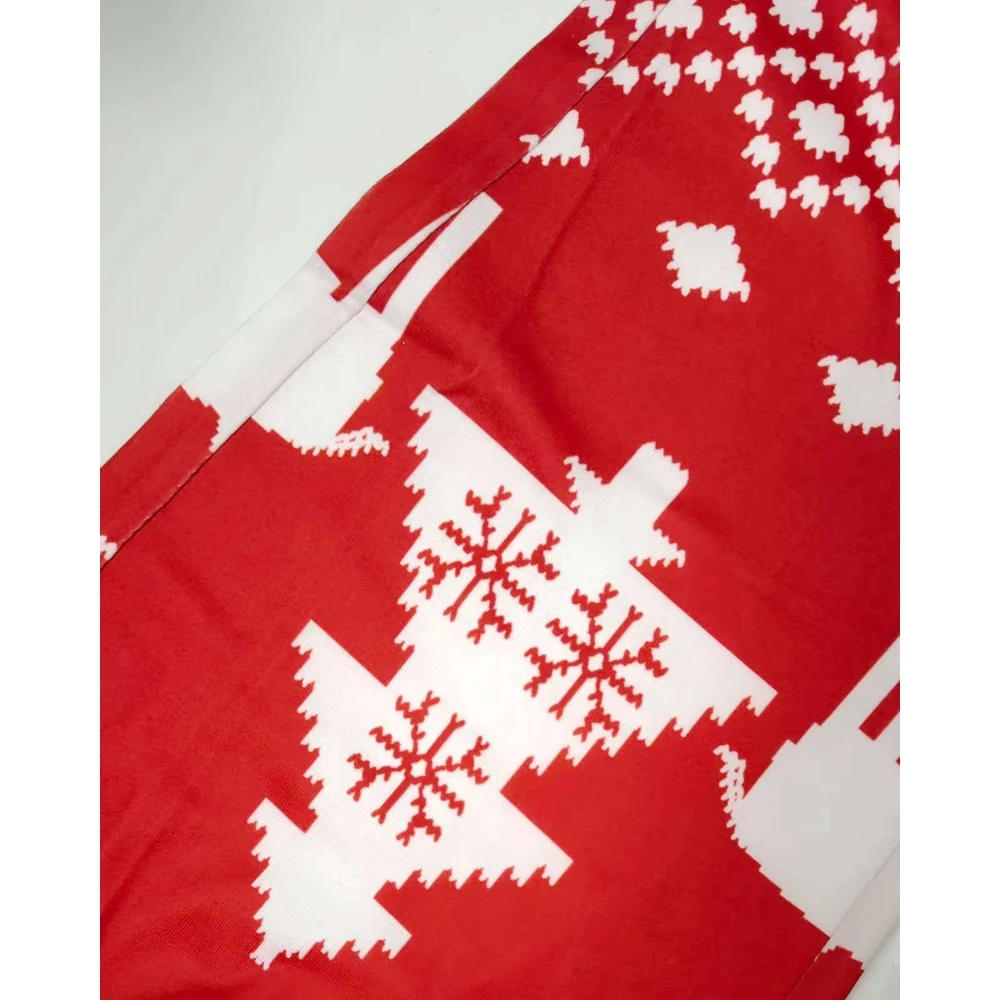 أزياء المرأة ندفة الثلج الأيائل طباعة زر الجبهة ضئيلة بذلة مثير طويلة الأكمام الخامس الرقبة الكبار نيسيي لعيد الميلاد السنة الجديدة #5