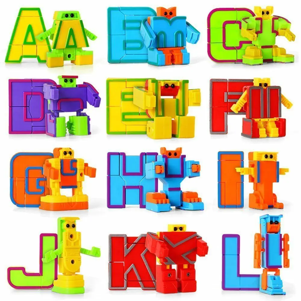 Alphabet Robot Toys for Preschool Kids Education 26 Pieces