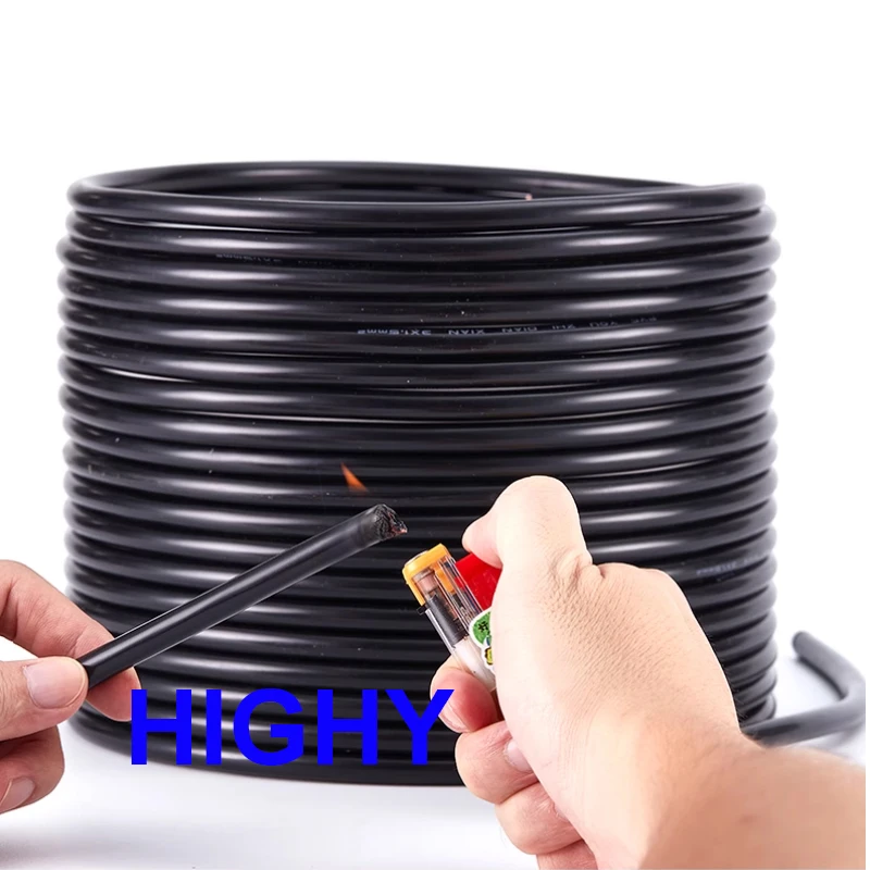 10m/5m PVC Omhulde Draad Kabel 2 3 Multi Cores Flexibele RVV Draad 20 18 17 15 13AWG Zuiver Koper Huishoudapparaat RVV Koord