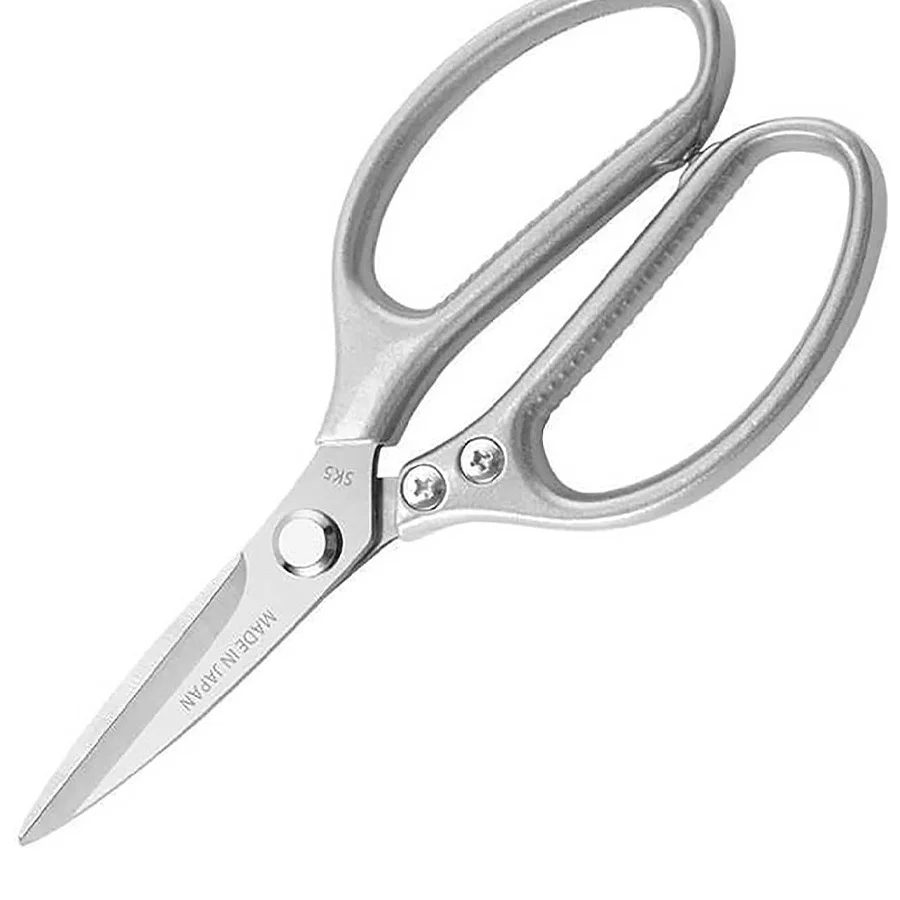 1pc Premium Stainless Steel Kitchen Scissors with Ergonomic Handle - Ideal for Cutting Meat, Poultry, Vegetables and More
