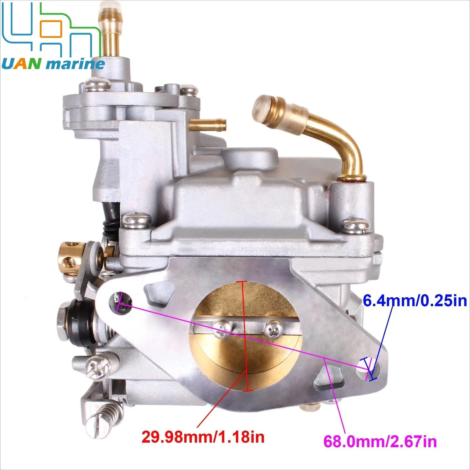 853720T15 Carburetor Assembly For Mercury Mariner Outboard 4 Stroke 10HP 15HP 20HP F10 F15 F20 15HP 853720T21 8M0109535 image 5