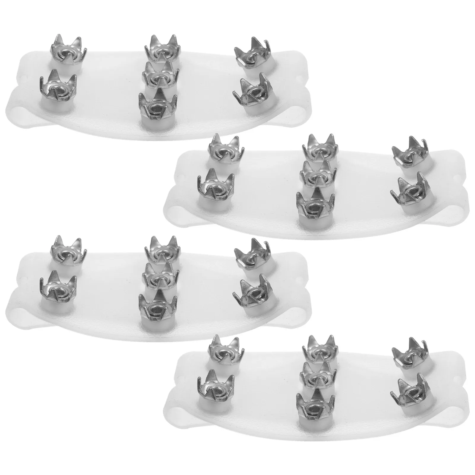 

2 пары зимних накладок-шипов для обуви, 7-зубчатые противоскользящие накладки для снега, захваты для обуви, для походов, бега, активного отдыха, безопасность на улице