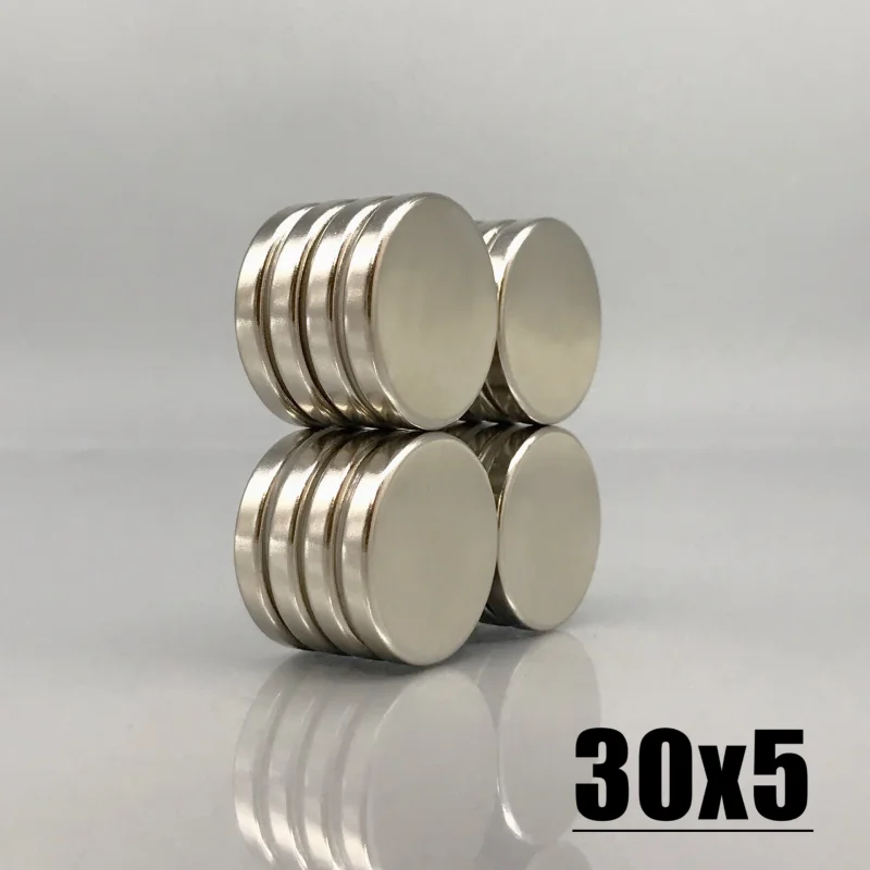 2/5/10/20/50Pcs 30*5mm N35 Magnets 30x5mm RoundNeodymium Permanent NdFeB Strong Powerful Magnet 30mmx5mm Imanes