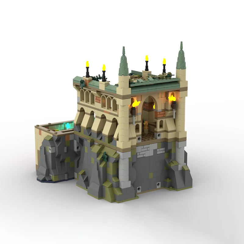 1240pcs MOC Magic Wizard Modular Clocktower Model Building Blocks Home Decor Desk Display Shelf Accent Creative Gift For Adults