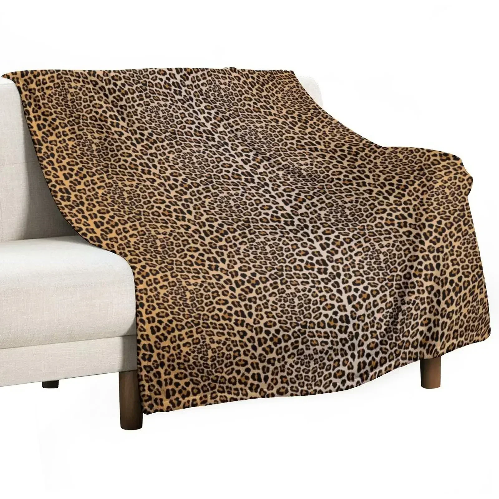 

Leopard print Throw Blanket Wrinkle Resistant Lightweight Blanket