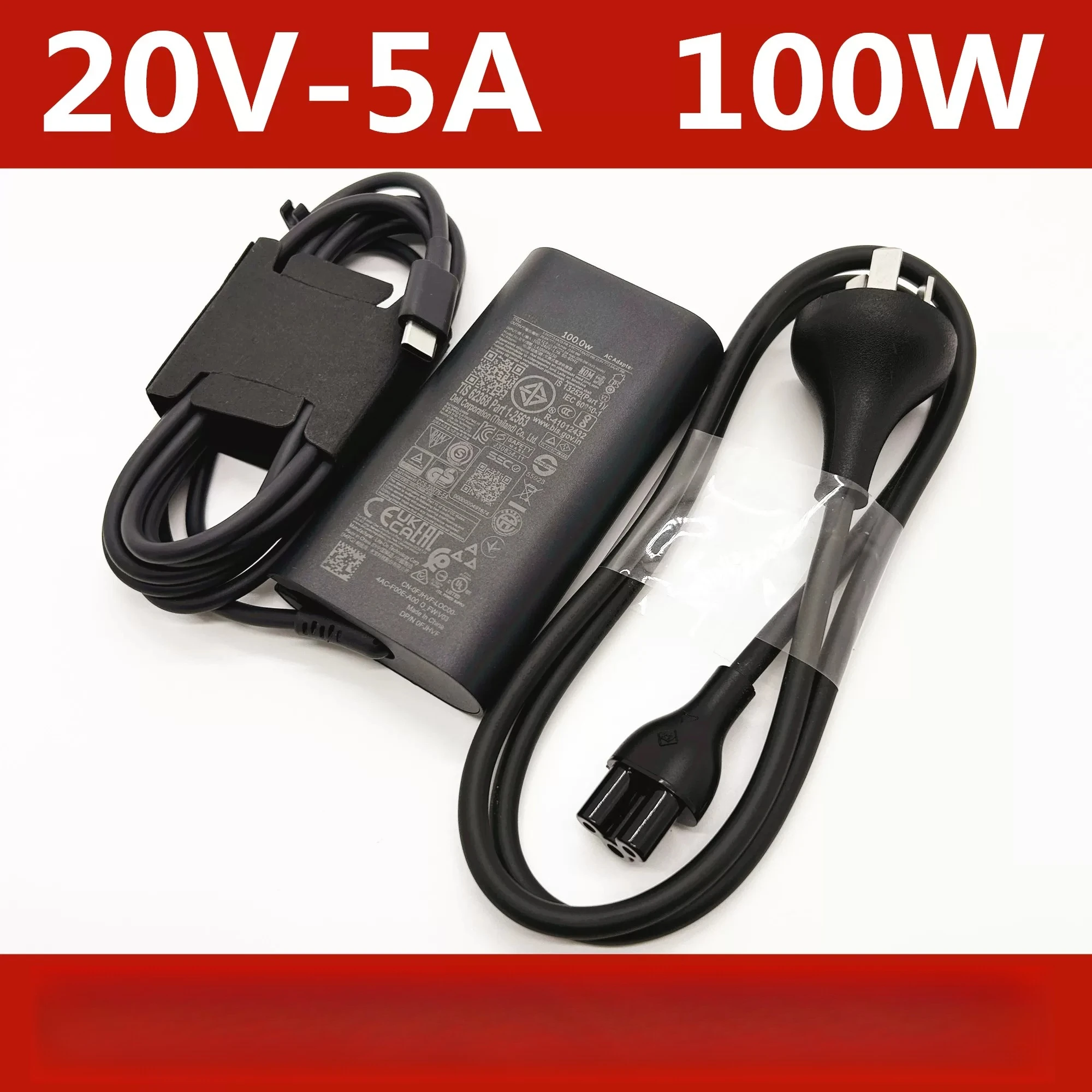 

Original 100W Type-C Power Adapter LA100PM230 20V5A Charger Compatible for Dell 5450