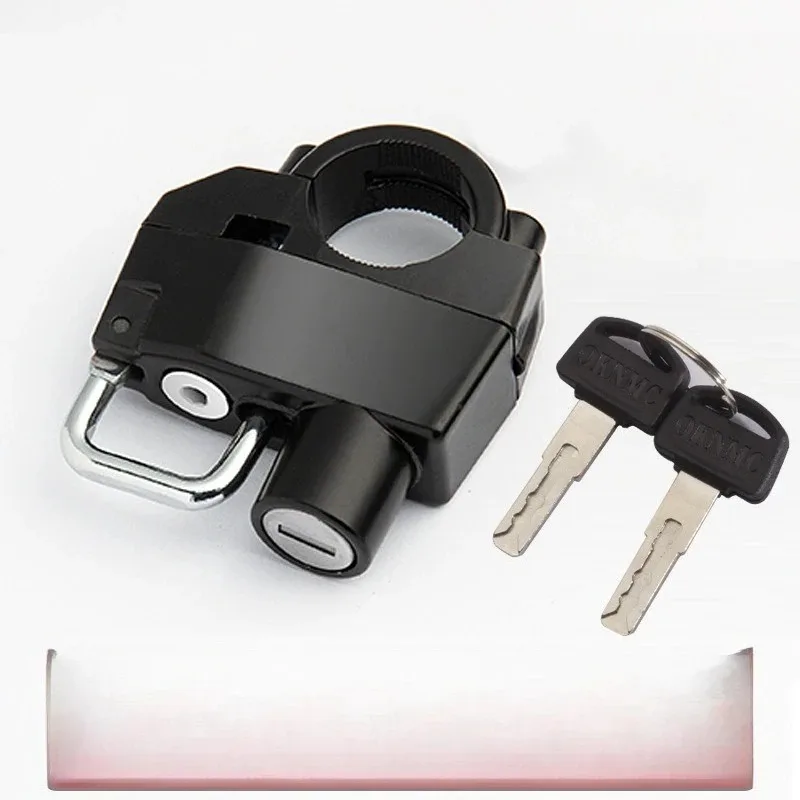 

Bicycles Portable Security Anti-Theft Fixed Helmet Lock Universal for 22-28mm Handlebar Moto Accessories Motorcycle Helmet