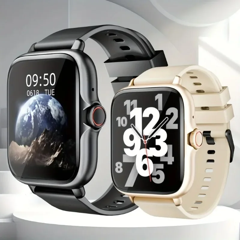

‌ New adult smartwatch, 2.01-inch screen, rotating button, Bluetooth response, fitness and sports watch