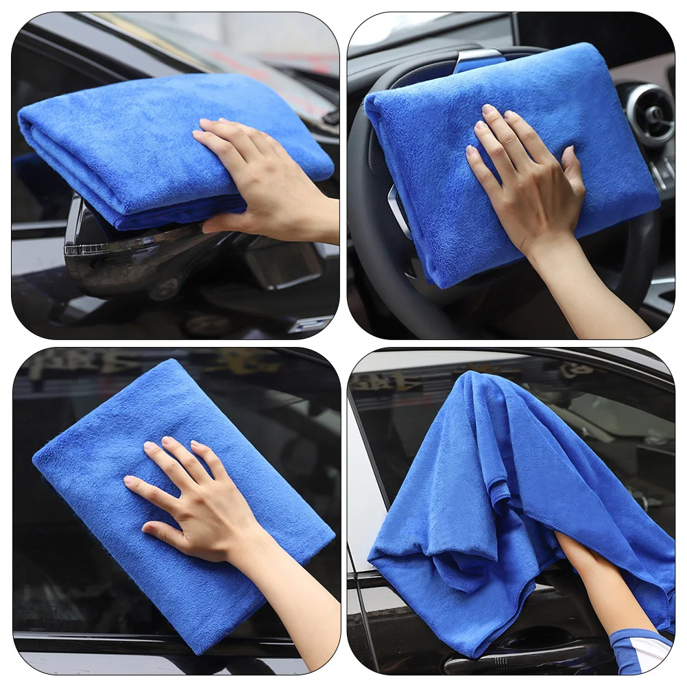 

6Pcs Car Microfiber Thick Reusable Water Absorbing Wash Towels for Car Drying Cleaning Accessories