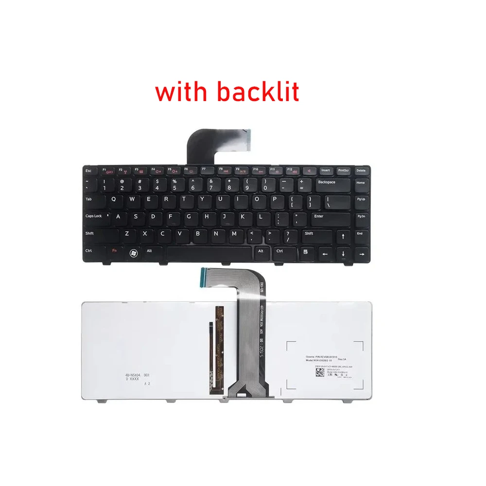 XIN-Russian-US Backlight Laptop Keyboard For Dell Inspiron  14R N4110 M4110 N4050 M4040 N5050 M5050 M5040 N5040 N4120