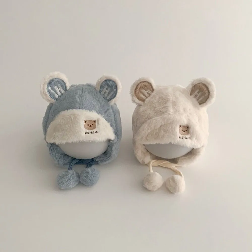 جديد قبعة صوفية دافئة يندبروف Coldproof سدادات حماية الأذن قبعة محبوك لطيف الدب لي فنغ قبعة الرياضة في الهواء الطلق