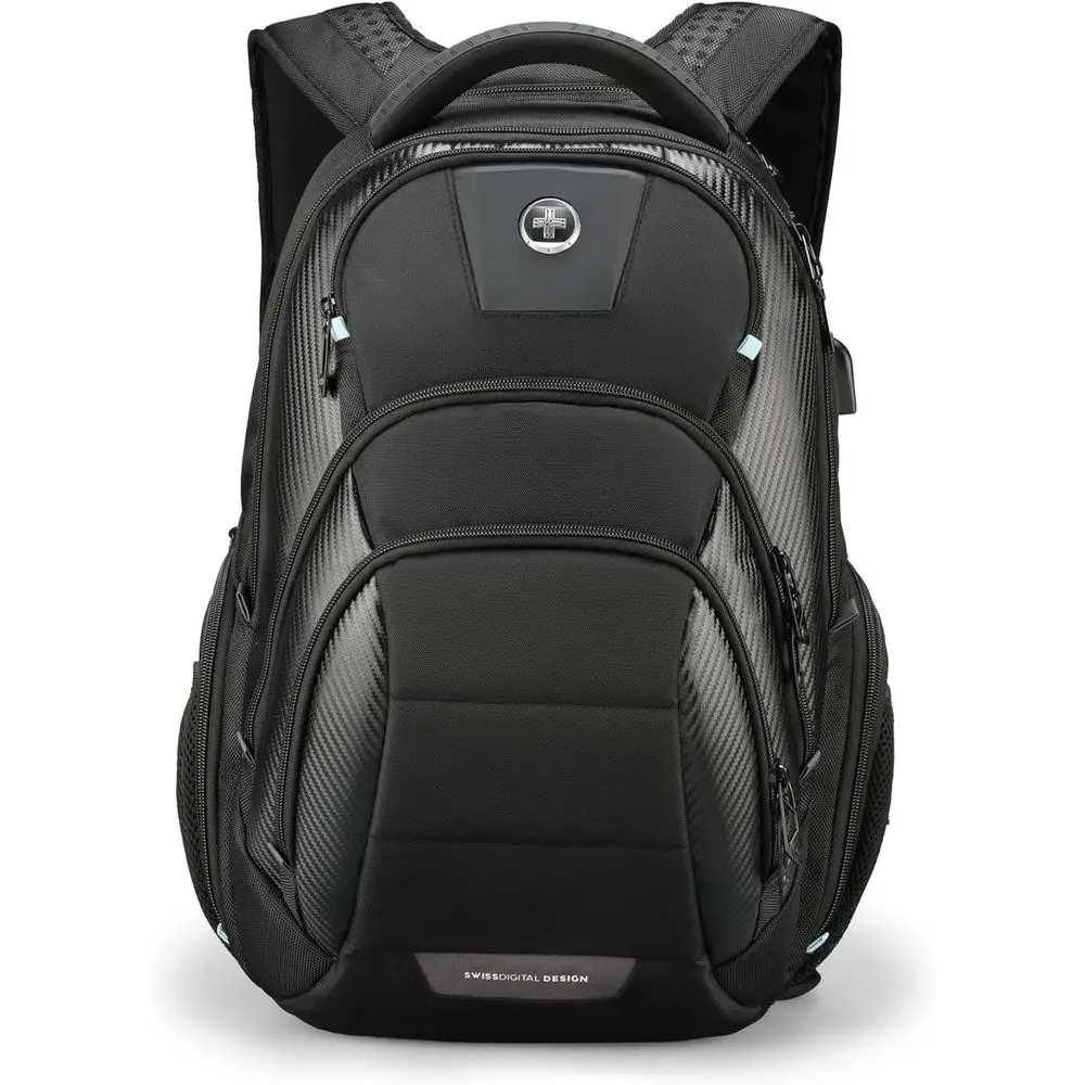 

Large City Travel Backpack for Men with 17 Laptop Compartment and USB Charging Port