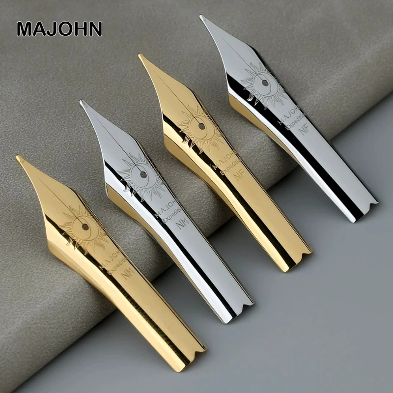 MAJOHN No. 8 40 Long Blade Sharpening Fountain Pen Nibs NF NM0.6~0.8 Hand Polished Pen Tip Stationery Office School Supplies