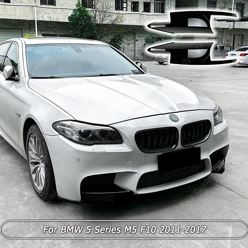 

For BMW 5 Series M5 F10 2011-2017 Car Front Bumper Splitter Lip Diffuser Spoiler Gloss Black/Carbon Look ABS Body Kit Tuning