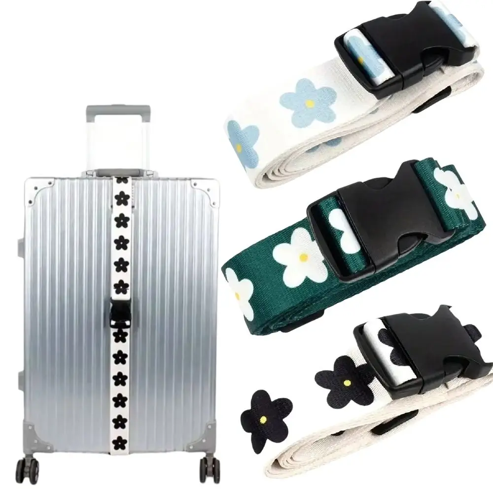 Ethnic Style Multicolor Luggage Belts Anti-theft Polyester Luggage Bundling Belt Adjustable Travel Luggage Strap Travel Supplies