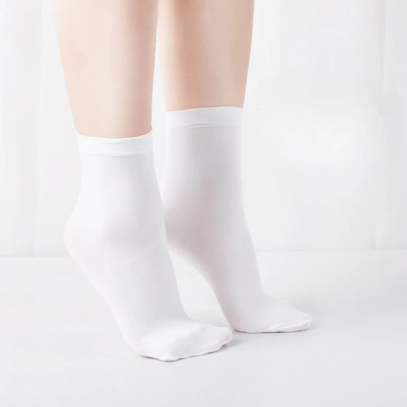 Kids Ballet Dance Summer Sweat Absorbing Breathable Short Socks Soft Elastic Skin Friendly For Daily Training Stage Performance