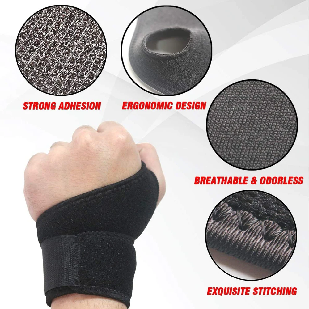 JUUMMP 1Pcs Carpal Tunnel Wrist Brace Adjustable Wrist Support Brace Wrist Compression Wrap Pain Relief Arthritis Tendinitis