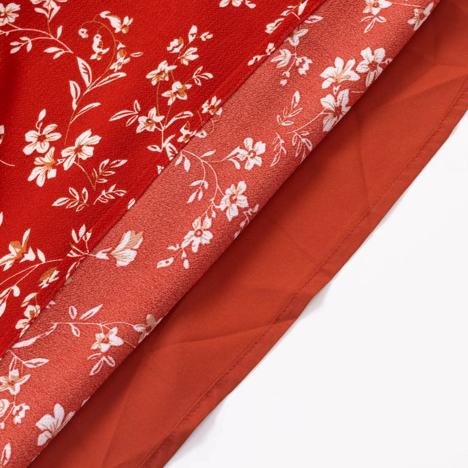 Seksowny czerwony strój z wycięciami, obcisły, plażowy, z kwiatowym wzorem Dr Sweet, spódnica w kształcie litery A, letnia, z cienkiego materiału, z wysokim stanem.