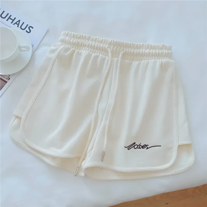 Sportshorts für Damen, Sommer, lockere Pyjama-Hose für Zuhause, lässig, weites Bein, Yoga