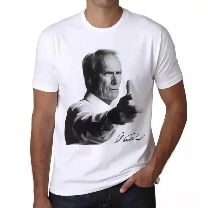Camiseta para hombre Clint Eastwood Gun