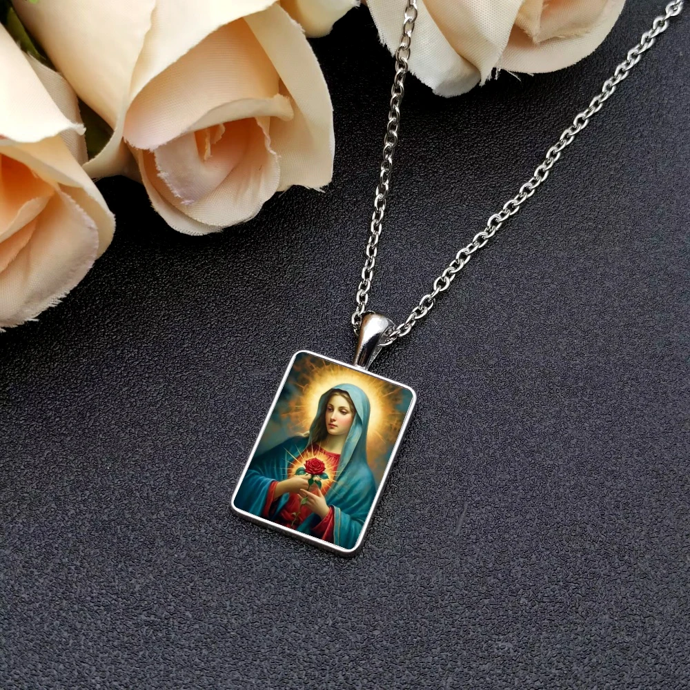 Модное-квадратное-ожерелье-с-узором-розы-Девы-Марии-христианские-украшения-квадратный-кулон-из-стеклянного-сплава-модный-подарок-дружбы-унисекс