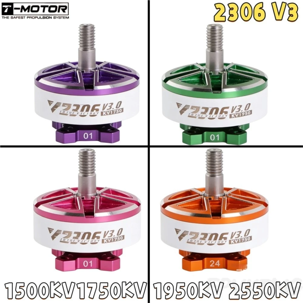 T-MOTOR Velox 2306 V3 FPV Brushless Motor 1750KV 1950KV 2550KV For RC FPV Racing Drone
