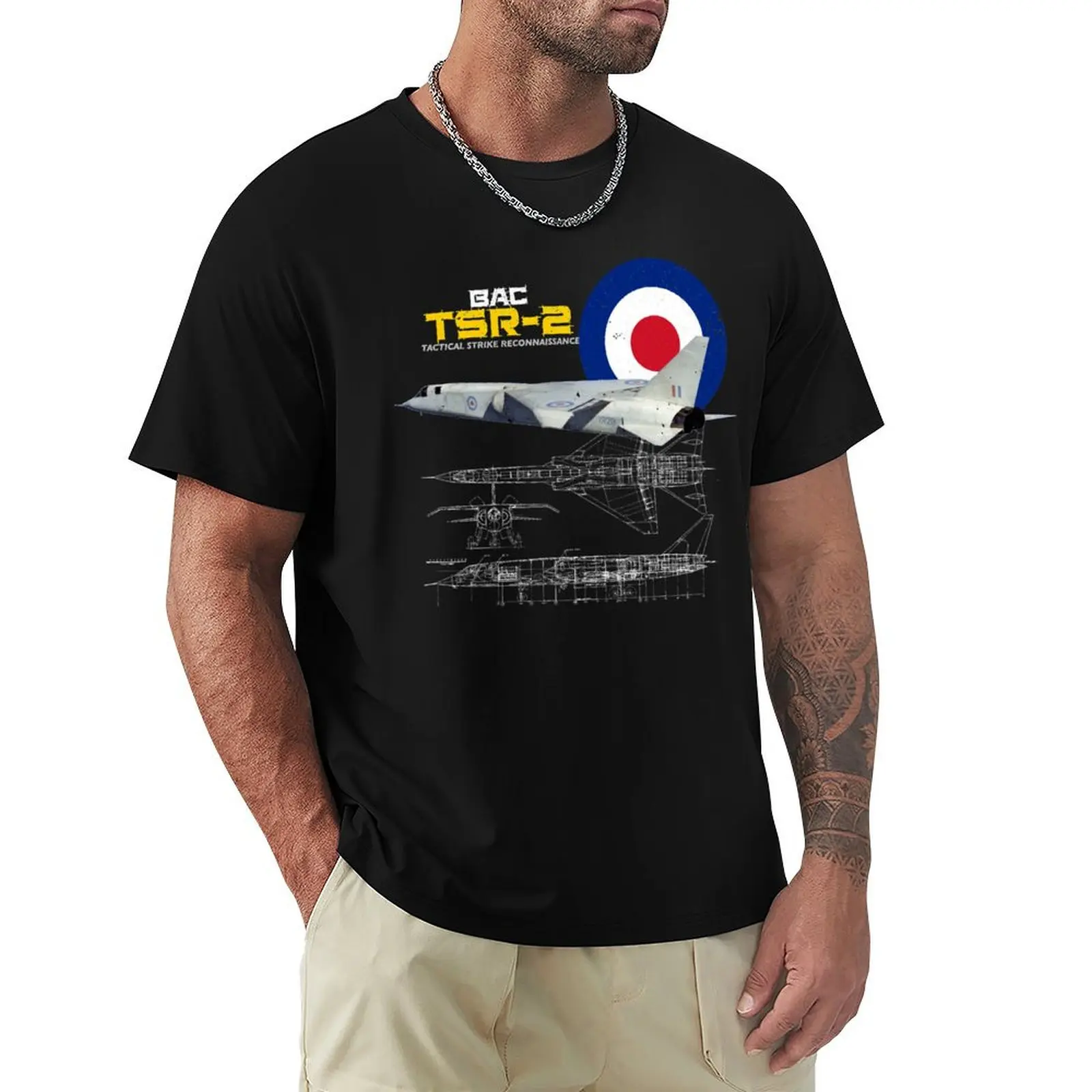 

British BAC TSR-2 Premium T-Shirt Basic Simple Casual Short Sleeve Tee