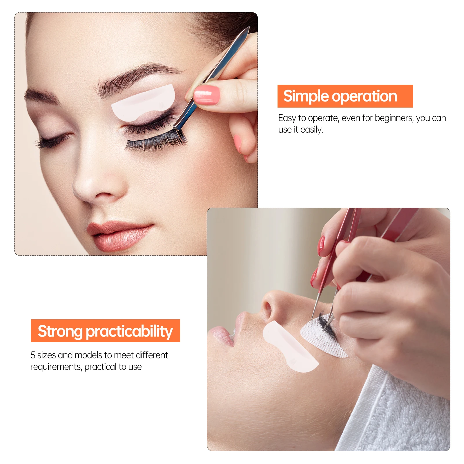 

2 Boxes Perming Pads Silicone Extension Tools Beauty Salon Supplies Lash Perming Grafting Tools Silicone Eyelash Mats