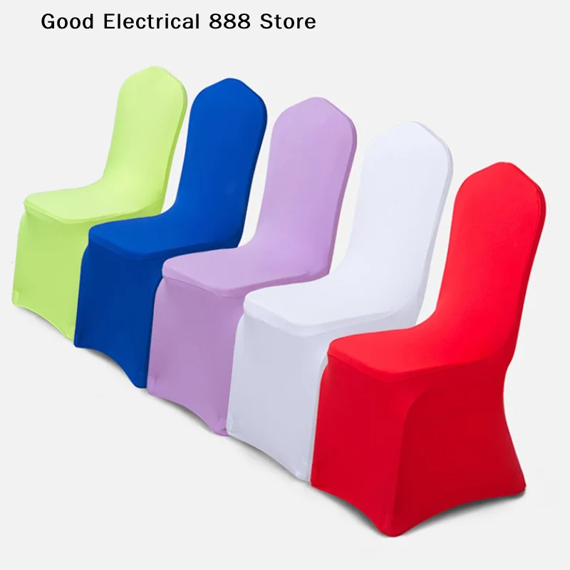【G】1Pcs Thickened High Elasticity Chair Cover, Wedding Banquet Hotel Restaurant Meeting Outdoor Home Decoration Chair Cover
