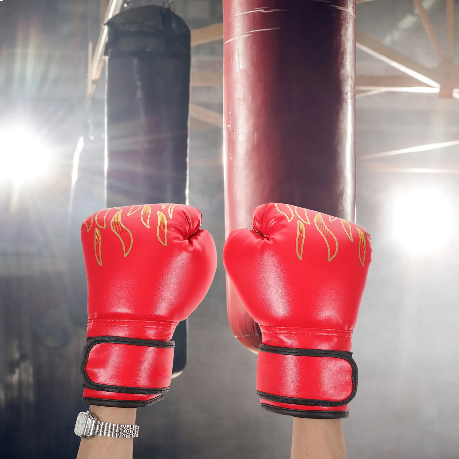 

1Pair Breathable Boxing Gloves for Kids Youth Training Sparring Fighting Wrestling PU Gloves Ergonomic Design Sweat Absorbent