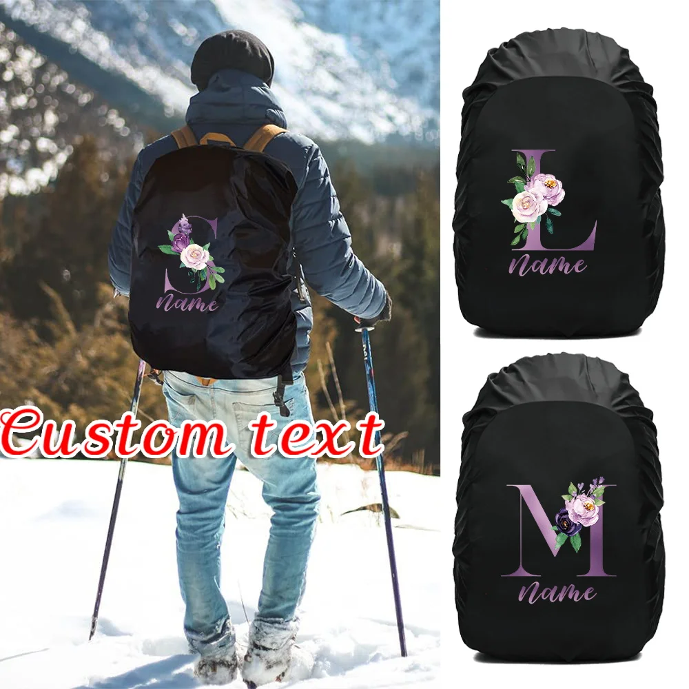 

Personalized Customized Name Backpack Rainproof Cover 20-70L Hiking Waterproof Bag Camping Waterproof Dust Protective Covers
