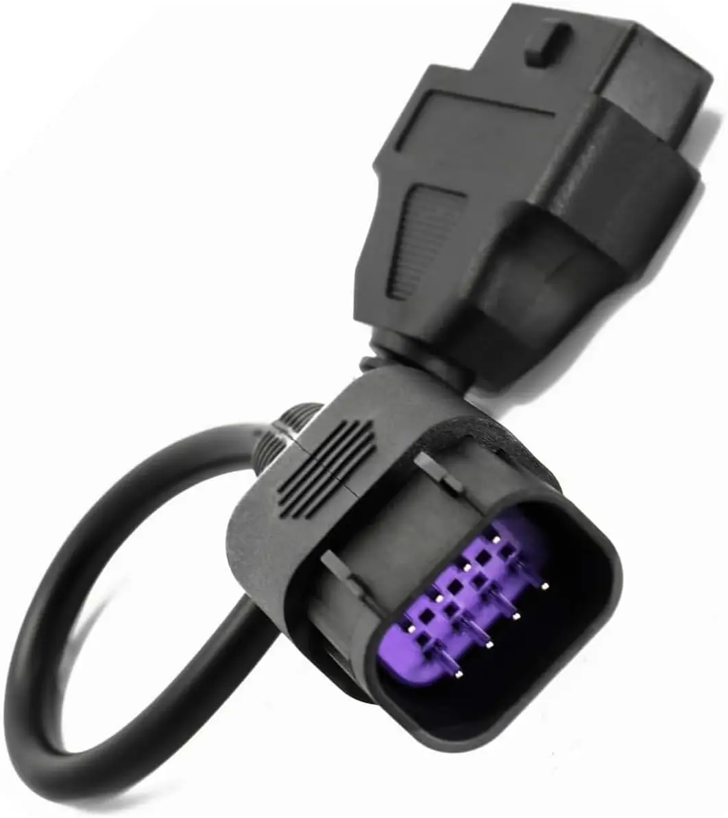 OBD 8 Pin to 16 Pin Motorcycle Cable for Polaris vehicles RZR, Ranger, General, Sportsman, ACE, and other ATVs