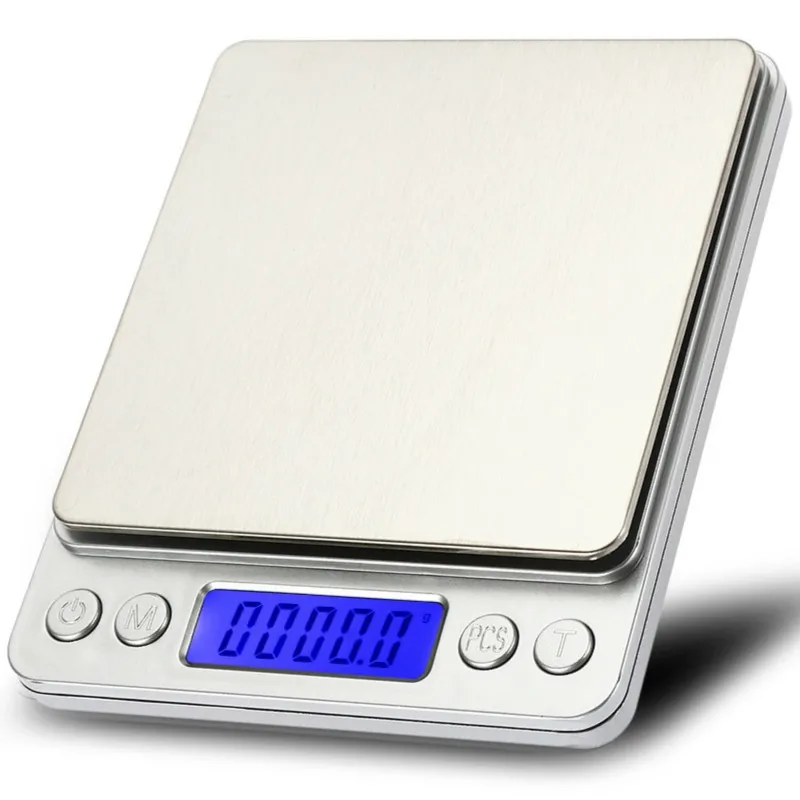 

500g/0.01g Digital Scale Cooking Measure Tool Pocket Kitchen Scale Stainless Electronic Weight LCD Display Food Jewelry Scales