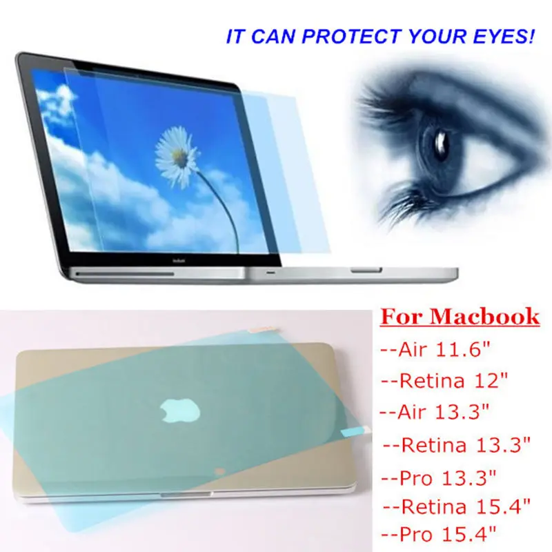 2PCS Anti blue light  Screen Protector Film Guard For Macbook Air 13 A1466 For Mac book Air 13.3 Eye Protection protector