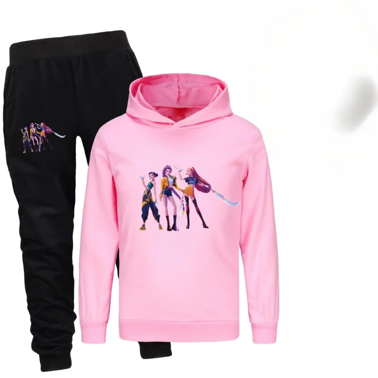 طقم هوديي Kpop Witch Hunt Group للأولاد والبنات، طقم سراويل بأكمام طويلة على الموضة للأطفال، هدية فستان خريفي جميل